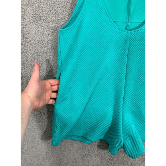 NWT Seen Be Seen Medium (M) Blue Soft Overall Shorts Adjustable Strap Boutique - Picture 3 of 14